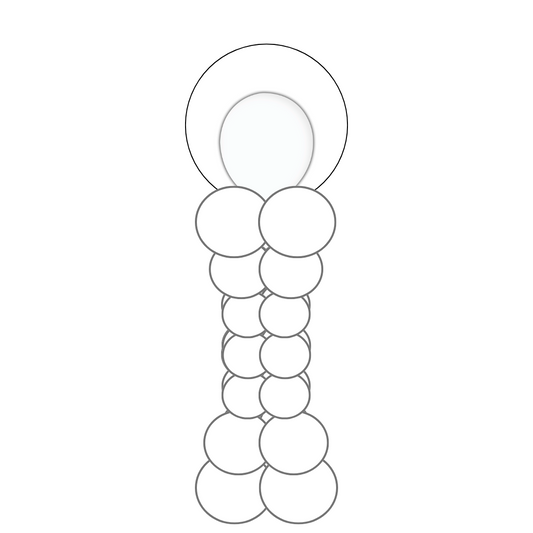 Colonna con pallone sferico